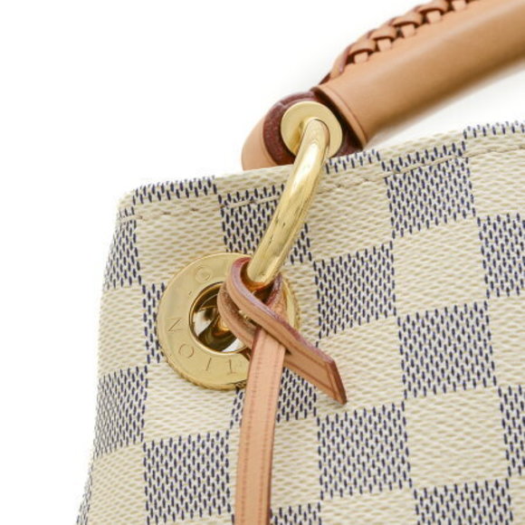 Louis Vuitton Damier Azur White Artsy Shoulder Bag - Picture 6 of 7